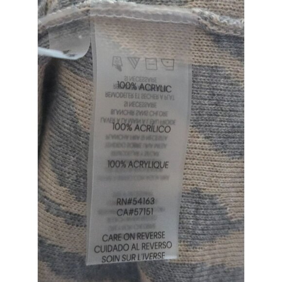 Calvin Klein Animal Print multicolor long sleeve sweater Women's size 1X - Picture 6 of 6